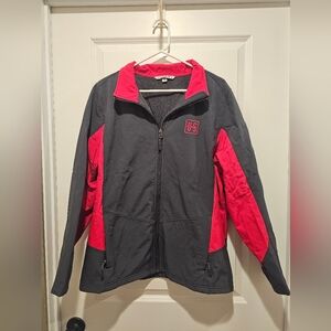 Port Authority Women's Charcoal and Crimson Ski Jacket